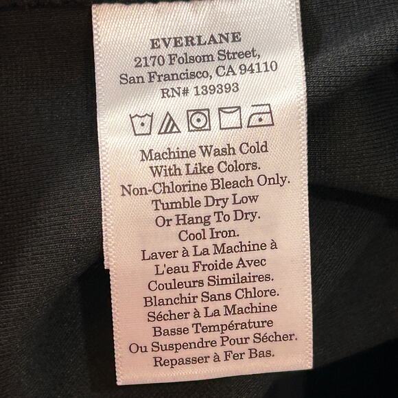 Everlane The Dream Everywhere Dress Ponte Knit Black Women's Large NWOT A-Line - Picture 10 of 11